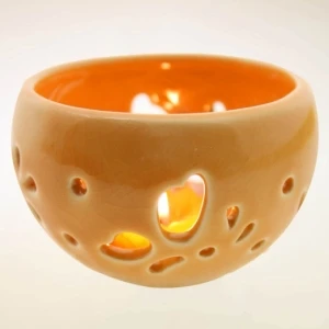 Portacandele in ceramica thailandese – stile orientale