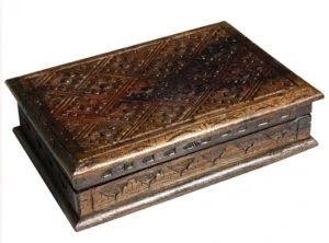 Scatola, cofanetto in legno esotico pregiato - scatola portagioie