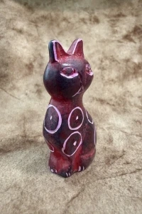 Piccolo gatto pietra ollare -