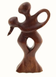 Statuine ballerini in legno esotico – Arte legno 15 cm